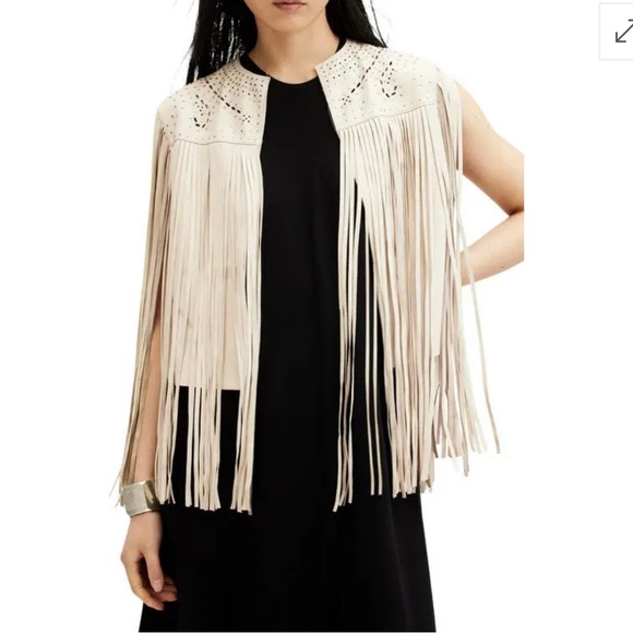 All Saints Jackets & Blazers - ALLSAINTS  Elias Astral Leather Vest XS